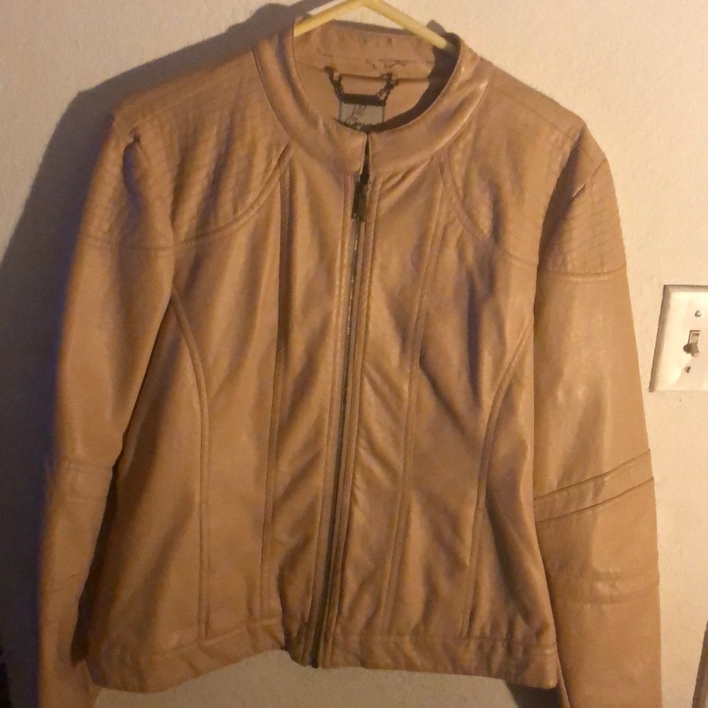 Faux leather jacket
